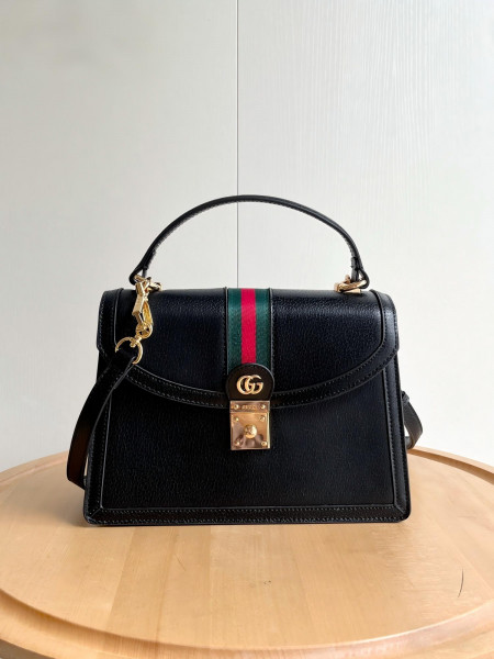 Gucci Ophidia 블랙 탑핸들백