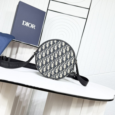 디올 오블리크 라운드 숄더백